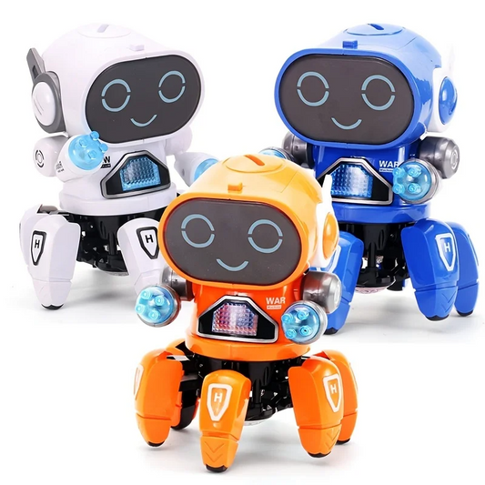 LED Light Musical Dancing Robot: An Educational and Interactive Toy for Kids - Perfect Gift