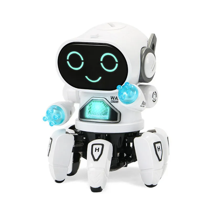 LED Light Musical Dancing Robot: An Educational and Interactive Toy for Kids - Perfect Gift