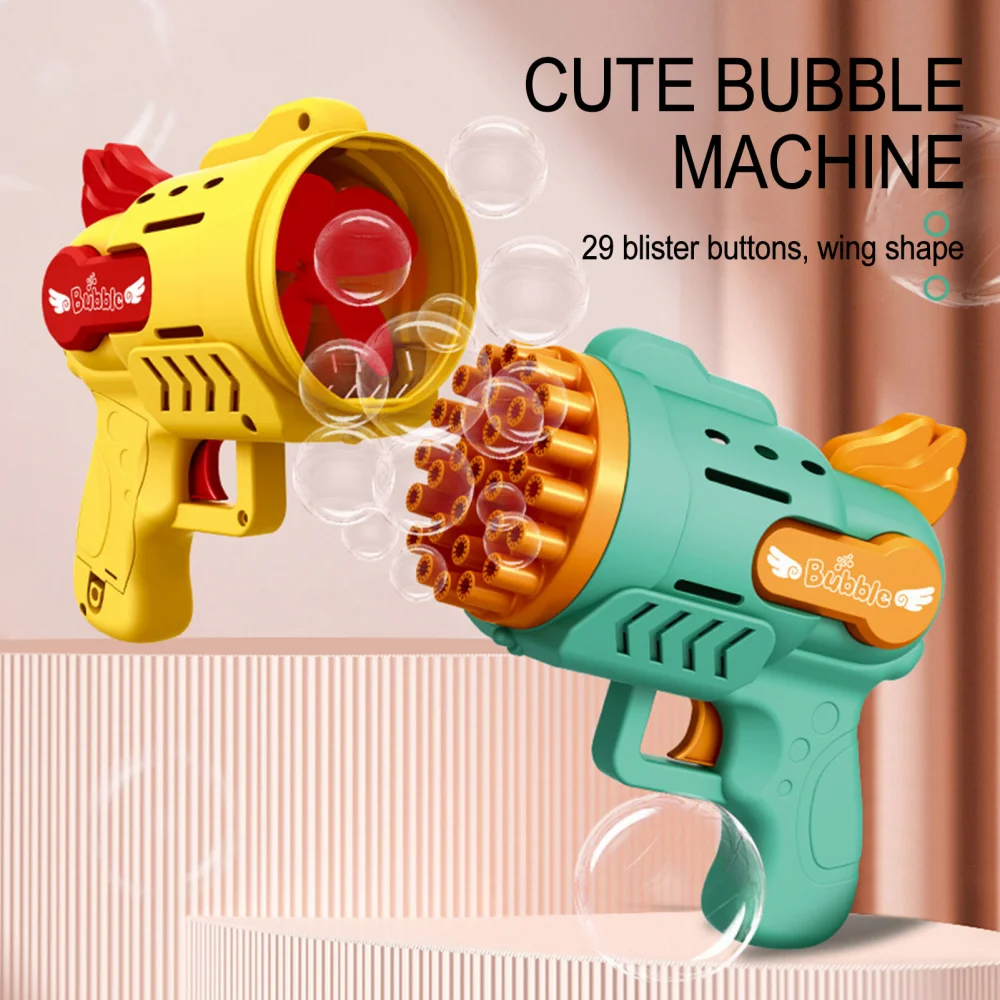 Kids Rocket Bubble Gun Blower Holes Bubble machine Summer Soap bubbles Toys for children girl Boys outdoor games