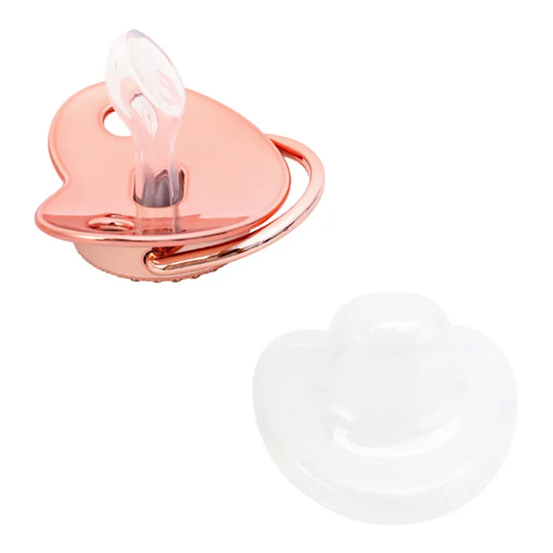 Luxury Newborn Baby Pacifier with Chain Clip and Case Holder Gift Set for Baby Shower Gifts