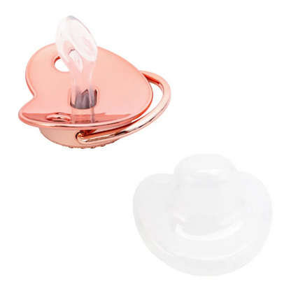 Luxury Newborn Baby Pacifier with Chain Clip and Case Holder Gift Set for Baby Shower Gifts