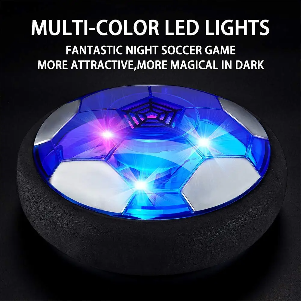 Floating Soccer Football Children's Interactive Toy Kids Gift with LED Light- Football Electric Indoor Parent Child Interactive Sports Toys Creative Sports Toys