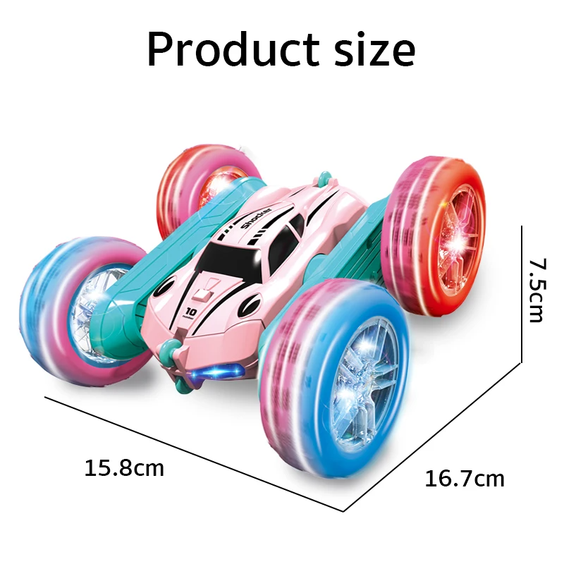 360 Degree Rotation Off Road Stunt Car Children Double Sided Flip Remote Control Car RC Drift Cars For Boys Girls Toys