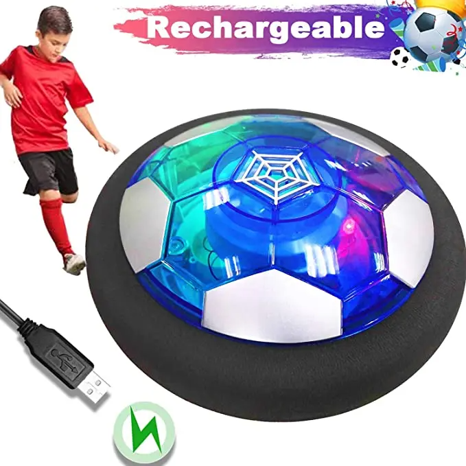 Floating Soccer Football Children's Interactive Toy Kids Gift with LED Light- Football Electric Indoor Parent Child Interactive Sports Toys Creative Sports Toys